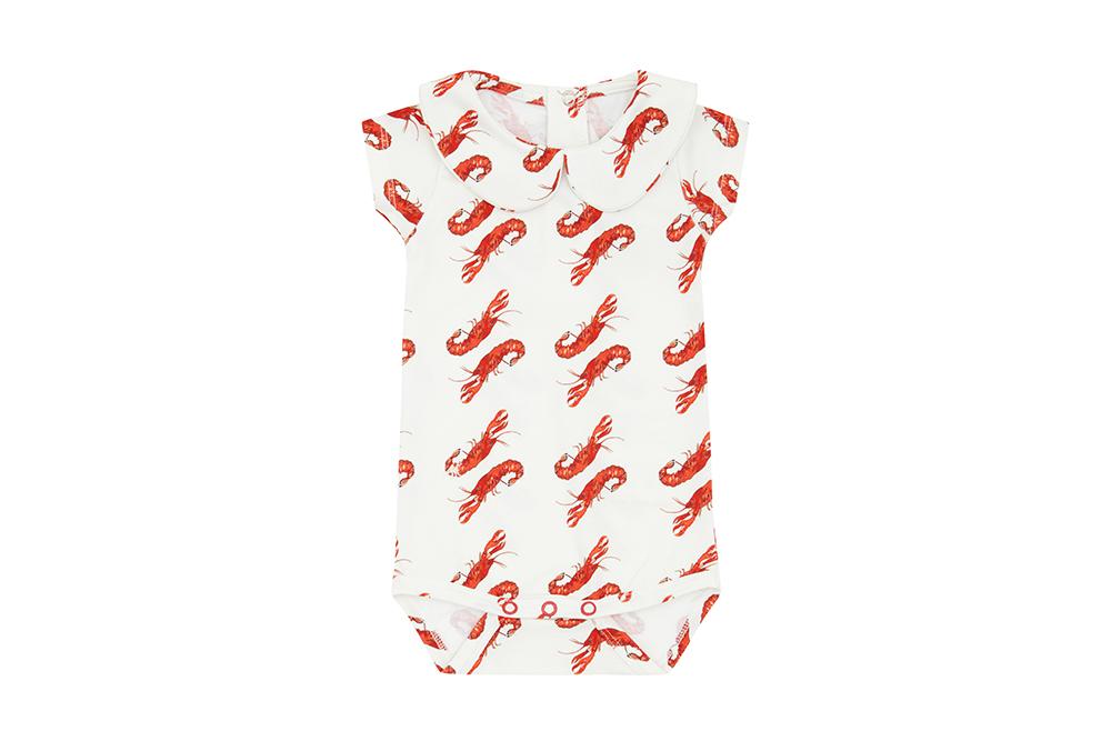 Unisex | Organic Cotton Bodysuit | Vild Lab No. 8 - Rare Living Lobsters