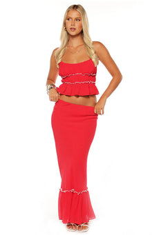 Wiatt Maxi Skirt | Red