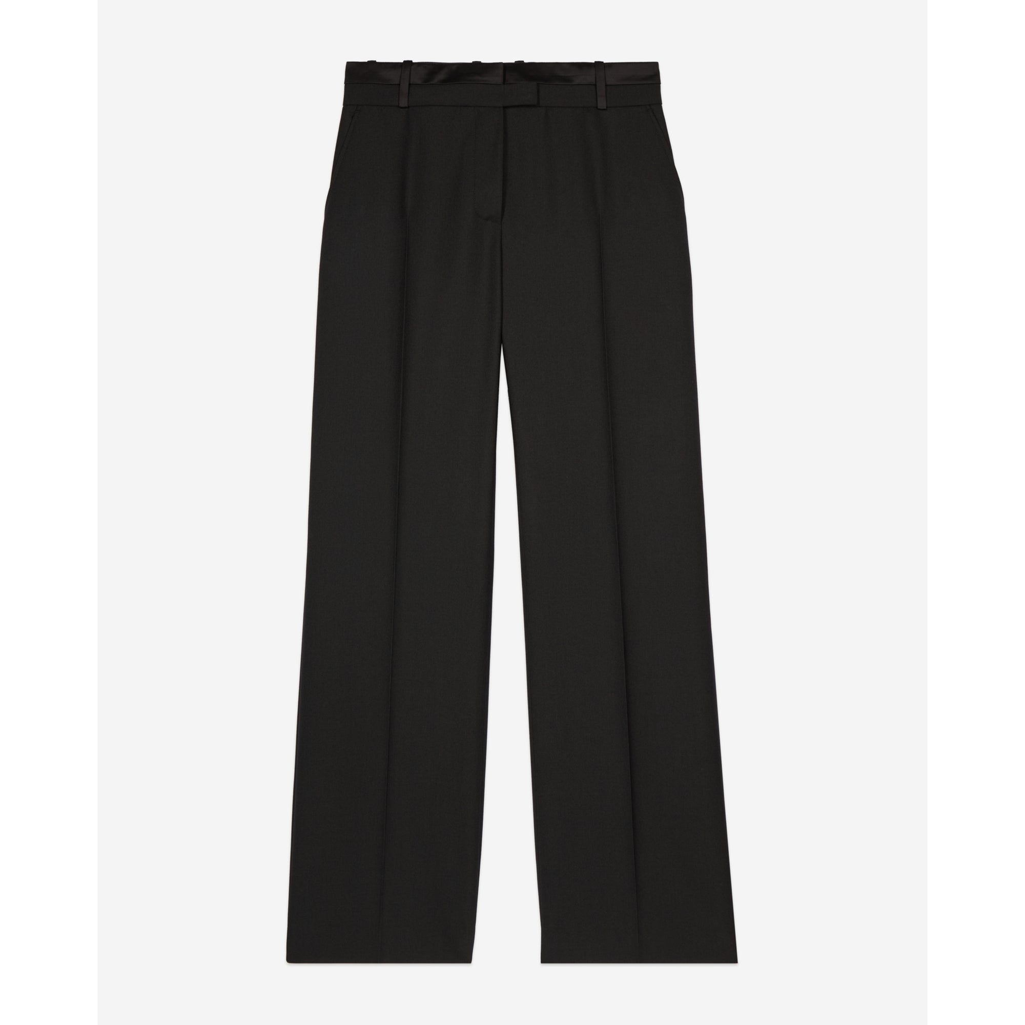 Wide-Leg Suit Trousers | Women | Black