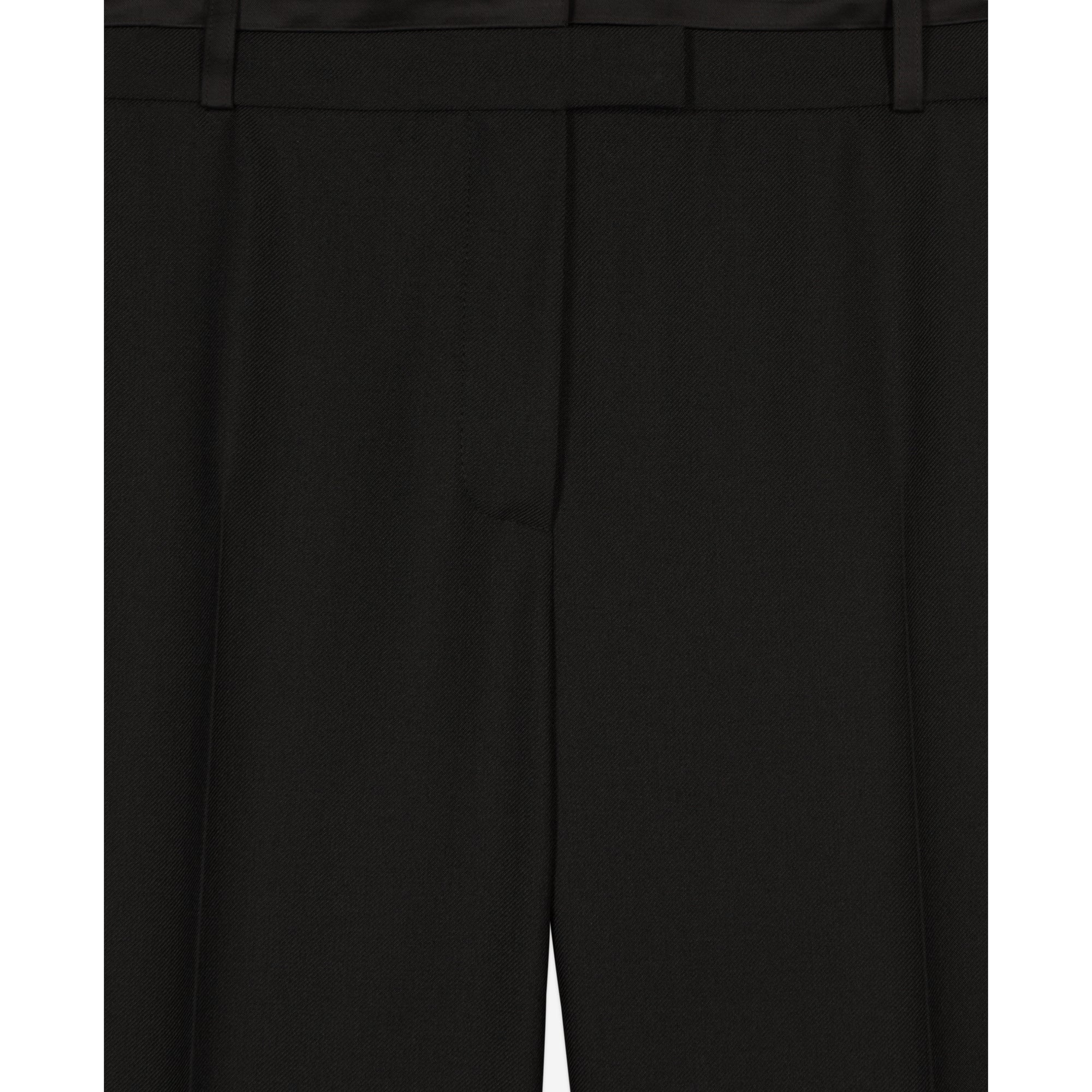 Wide-Leg Suit Trousers | Women | Black