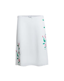 Wildflower Water Lily Skirt | White