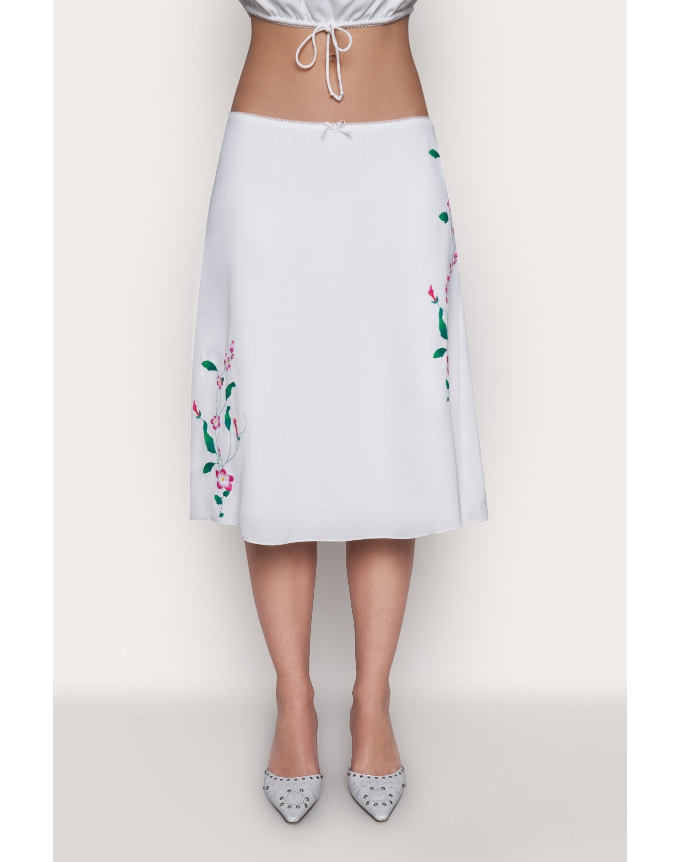 Wildflower Water Lily Skirt | White