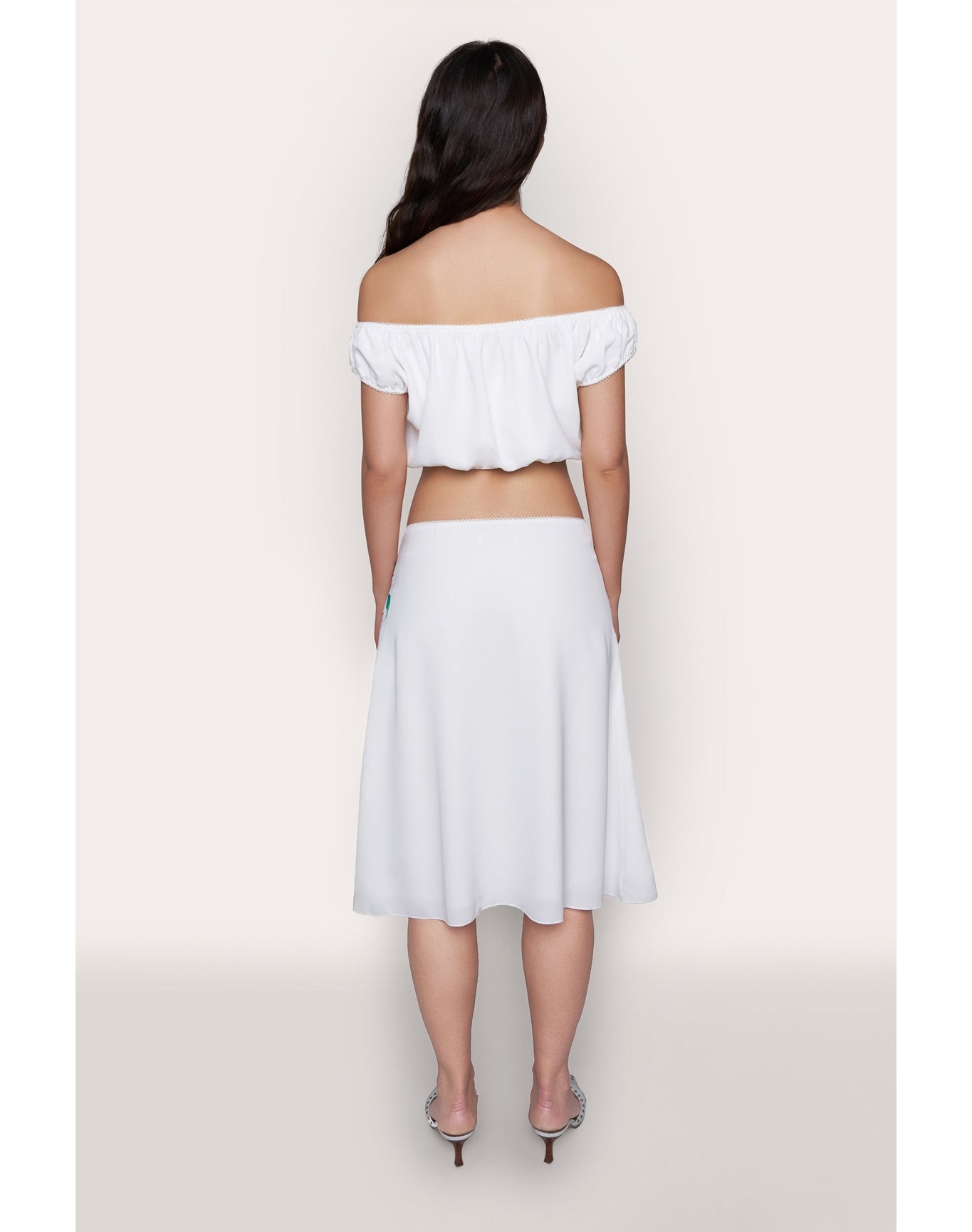 Wildflower Water Lily Skirt | White