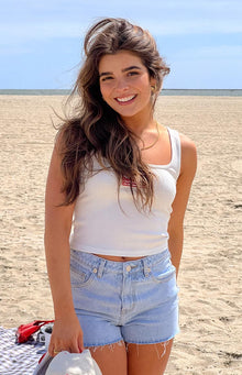 Winnie Star Denim Shorts | Light Wash