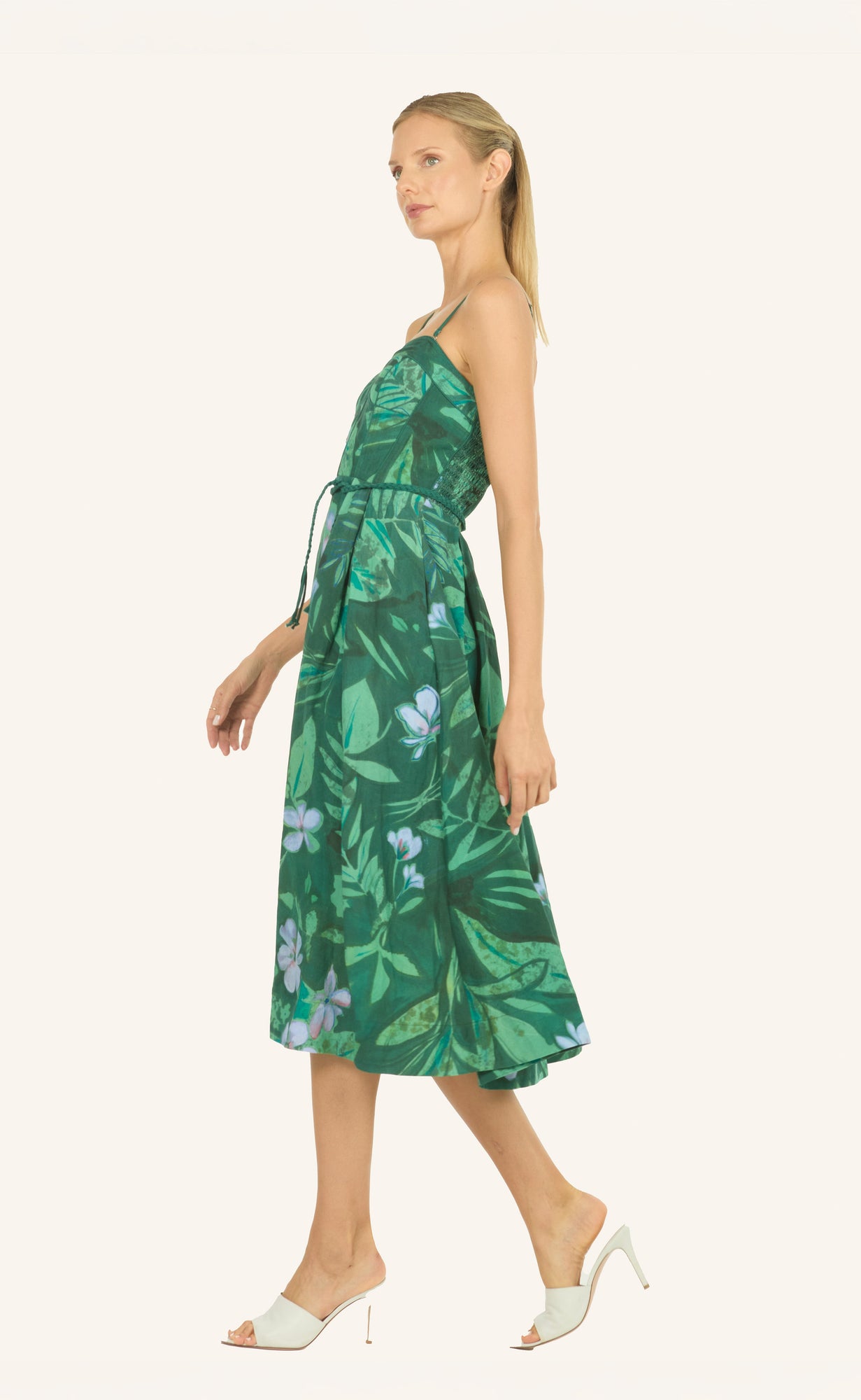 Wisteria Dress | Tropical Forest Print