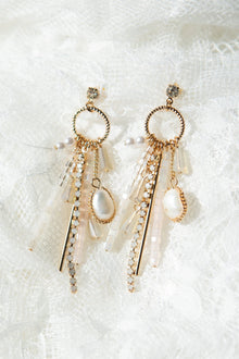 Women | Charm Drop Earrings | Gold