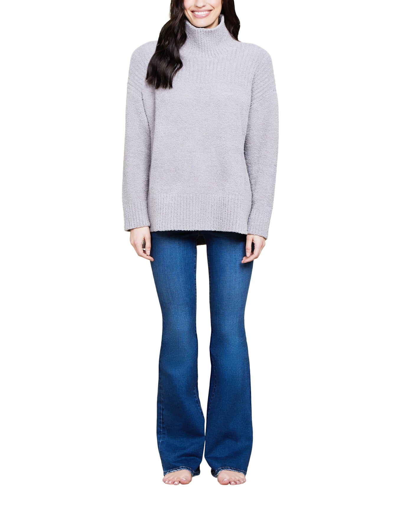 Women | Cozychic High Low Pullover | Dove Gray