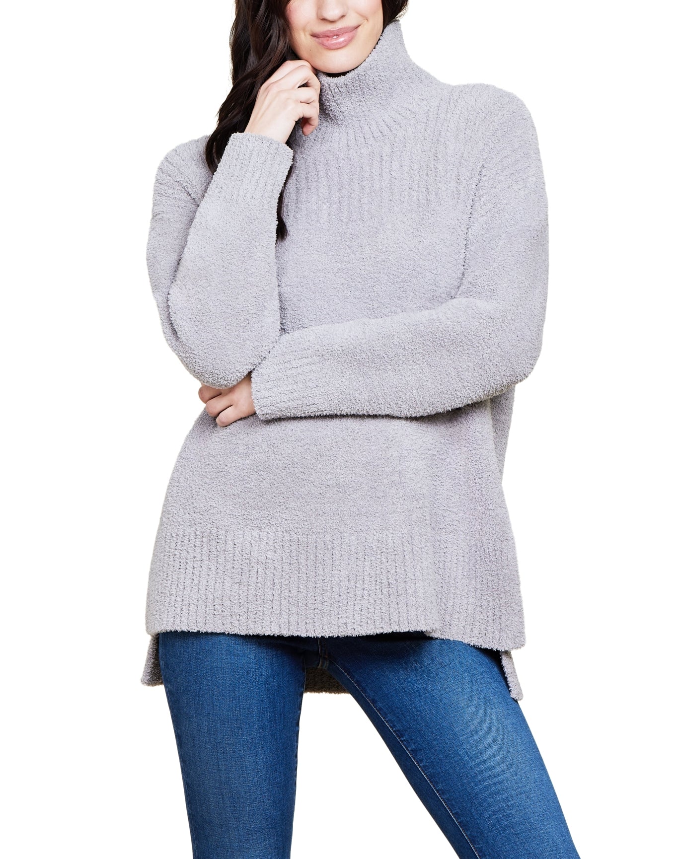 Women | Cozychic High Low Pullover | Dove Gray