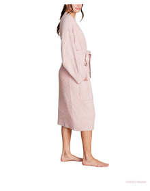 Women | Cozychic Lite Barbie Robe | Dusty Rose-White