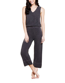 Women | Cozychic Lite Contrast Stitch Cropped Pant | Carbon-Pearl