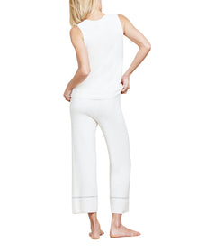Women | Cozychic Lite Contrast Stitch Cropped Pant | Pearl-Carbon