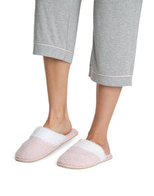 Women | Cozychic Malibu Slipper | He Dusty Rose-White