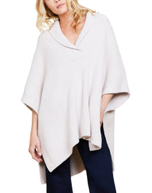Women | Cozychic Shawl Collar Poncho | Stone