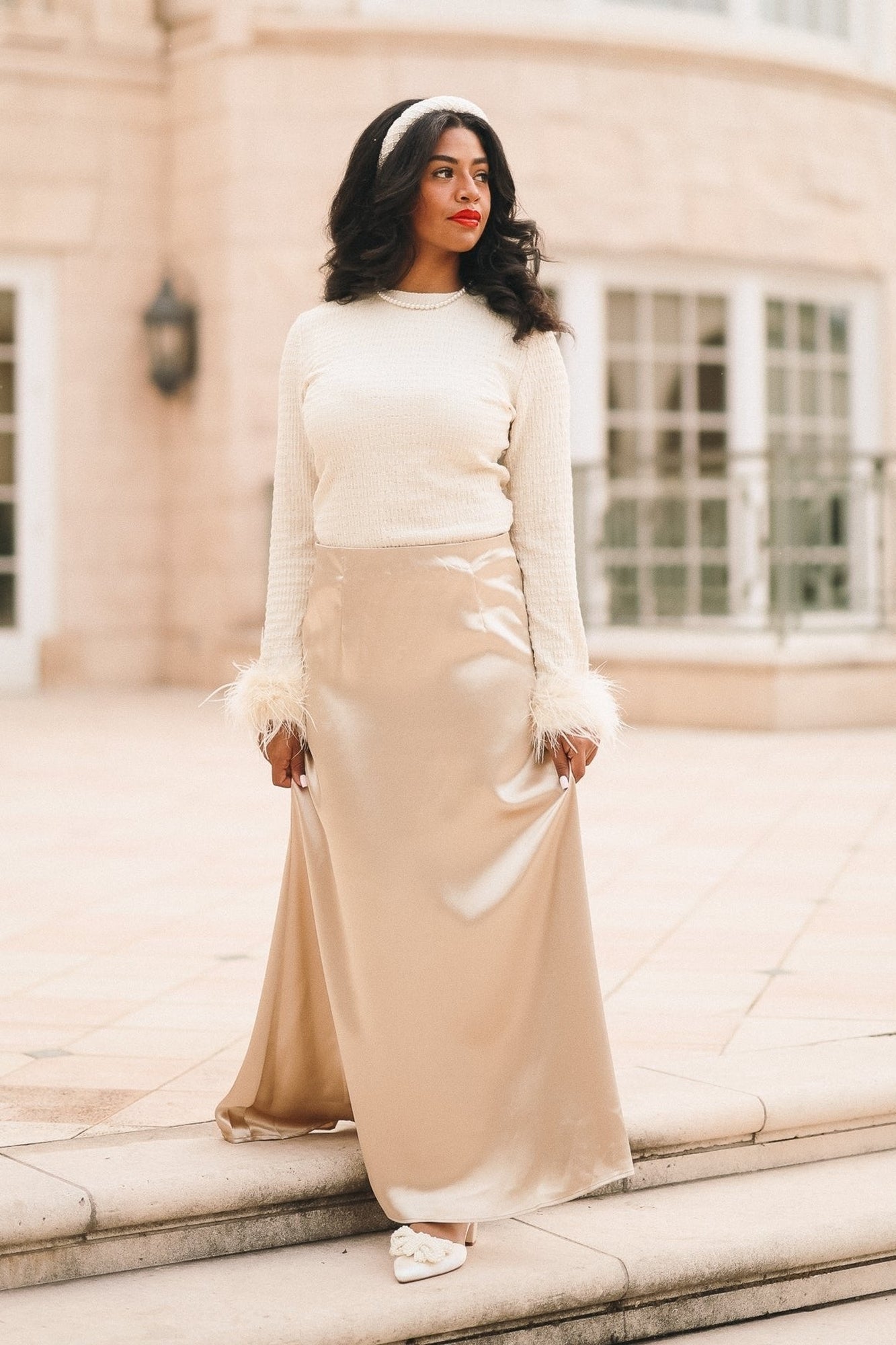 Women | Dylan Skirt | Champagne