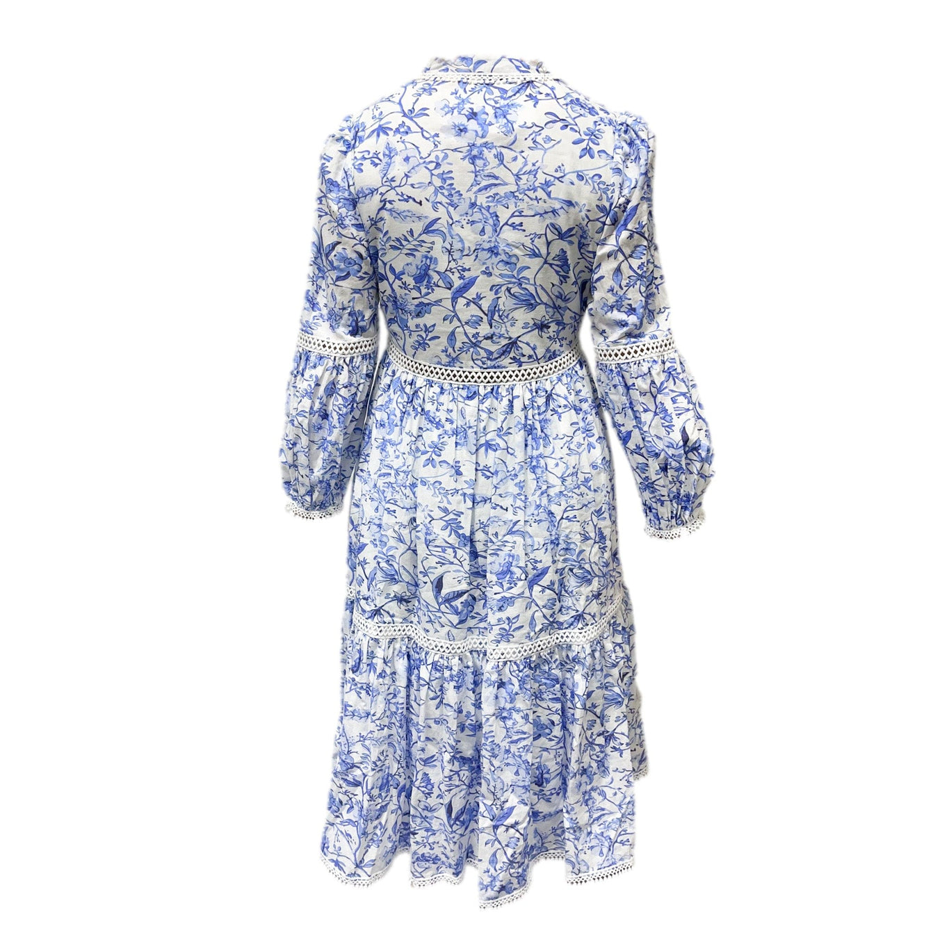 Women | Jaylin and Linen Mom Dress | Blue x White