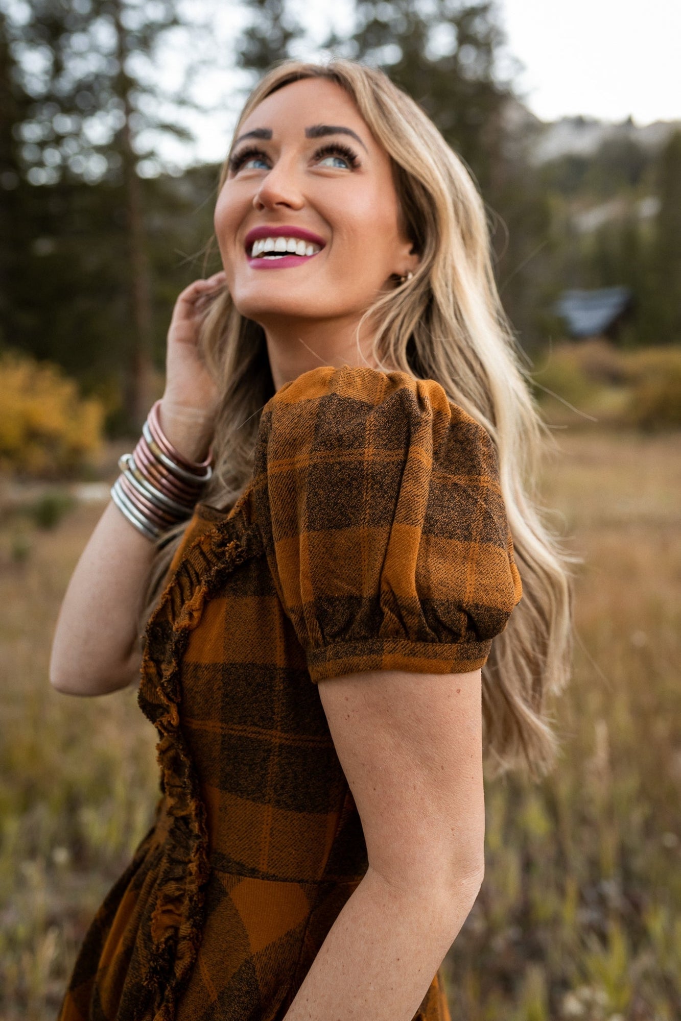 Women | Kimball Dress | Brown x Plaid