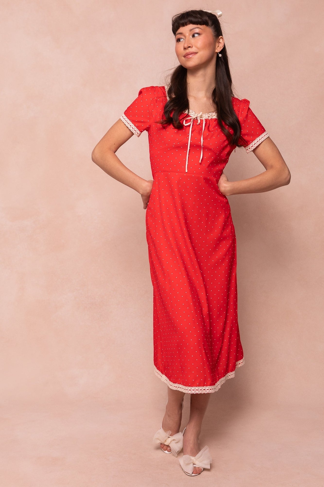 Women | Libby Dress | Red x Multi