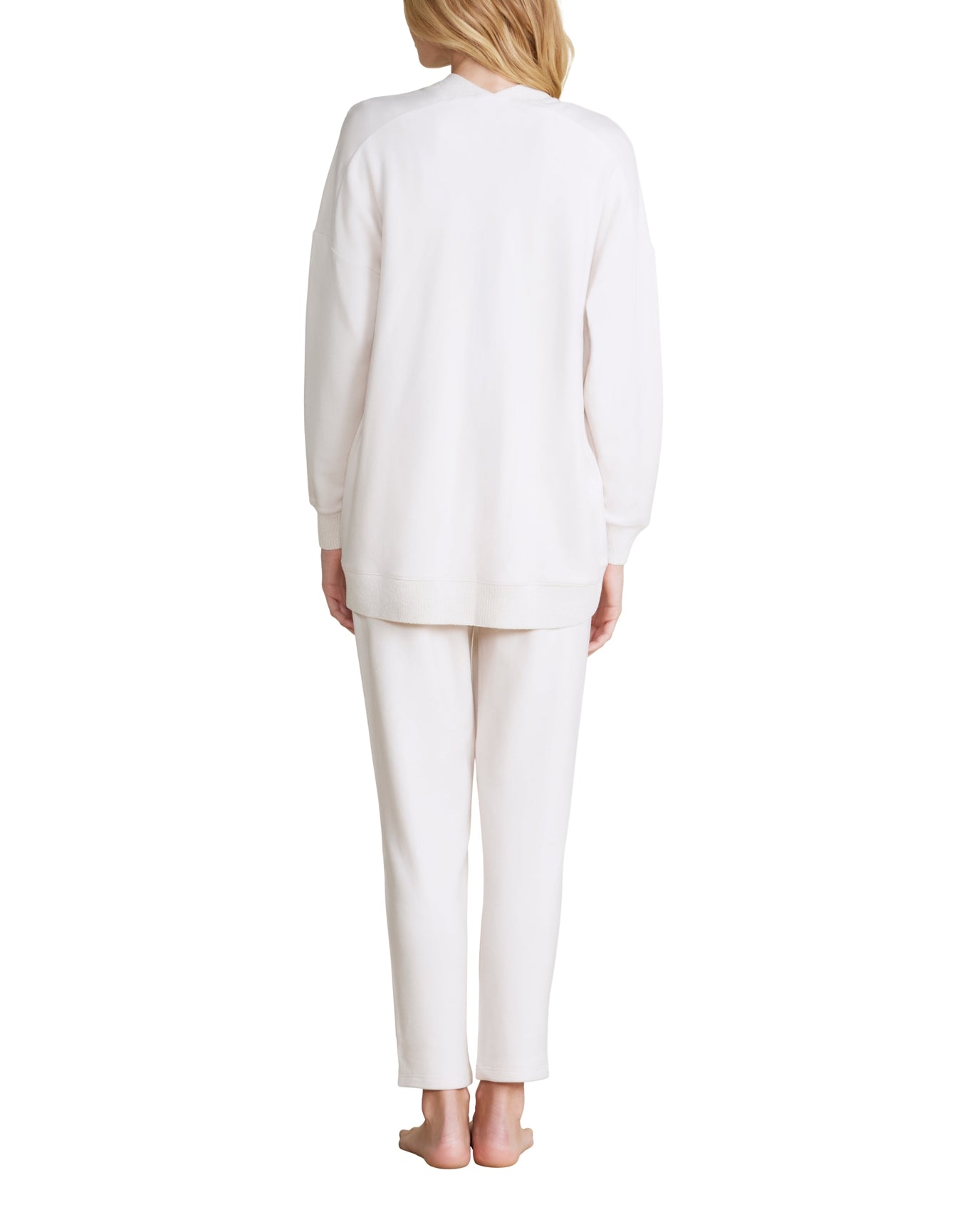 Women | MC Brushed Fleece Sweater Mix Cardigan | Sand Dune