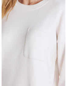 Women | MC Brushed Fleece Sweater Mix Tapered Pant | Sand Dune