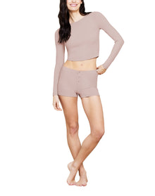 Women | MC Ultra Soft Rib Boxer Short | Willow