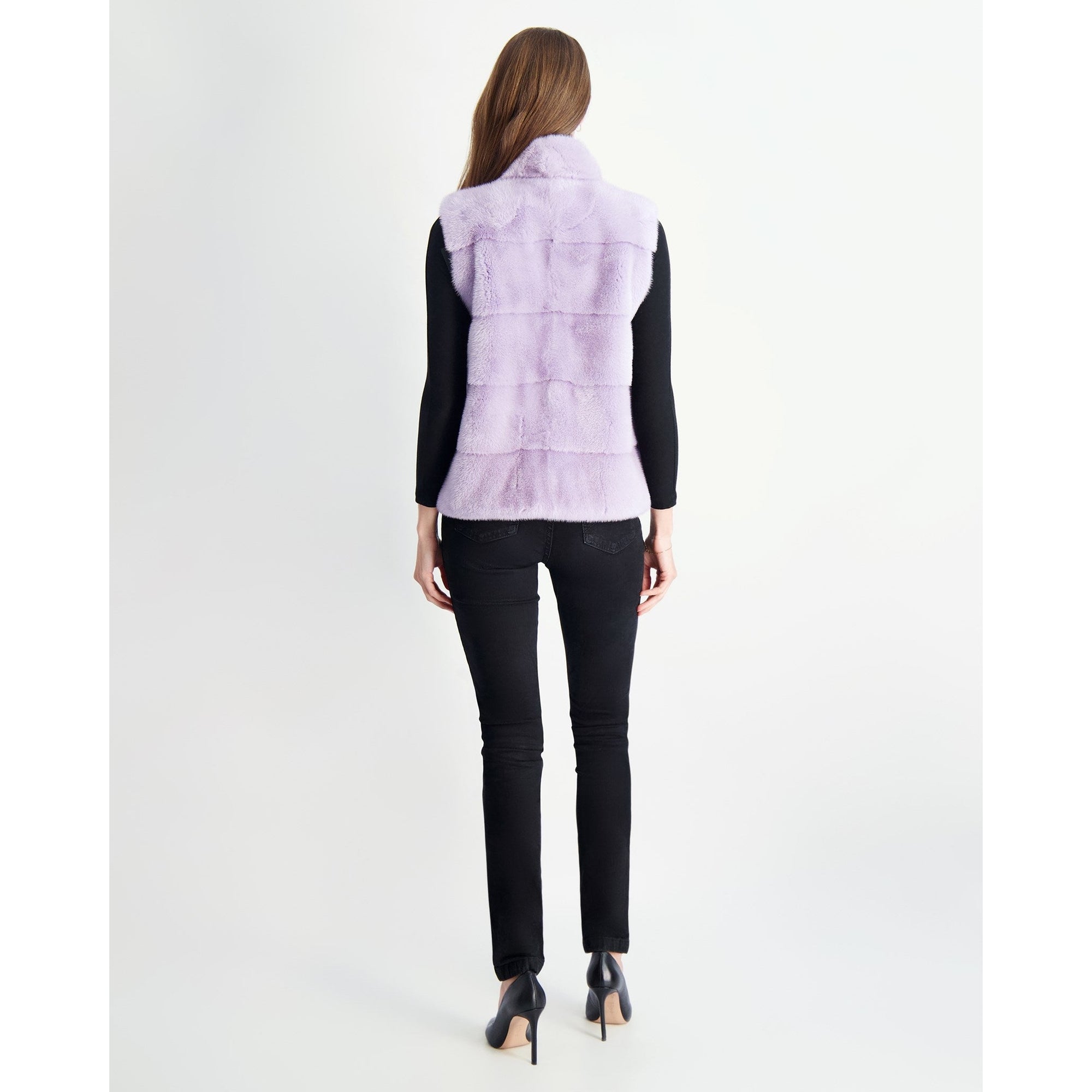 Women | Mink Vest | Violet