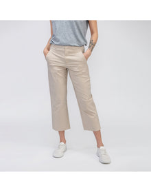 Women | Pace Poplin Cropped Chino | Buff