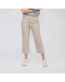 Women | Pace Poplin Cropped Chino | Buff
