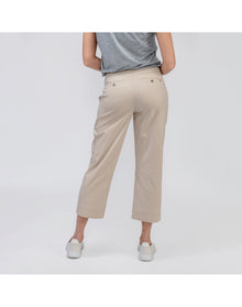 Women | Pace Poplin Cropped Chino | Buff