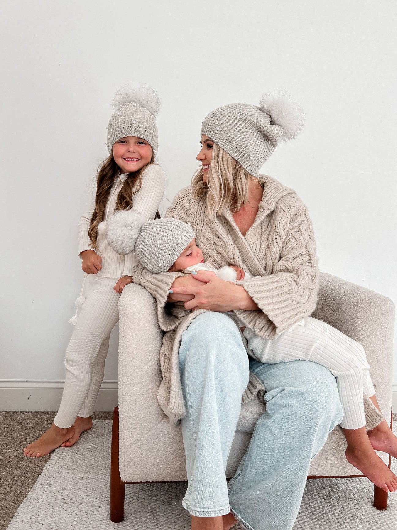 Women | Pearl Angora Adult Hat | Gray