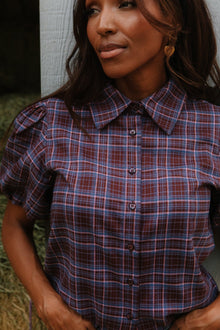 Women | Virginia Blouse | Plaid x Multi