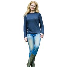 Women | Crew Neck Sweater for Women | Navy Melange