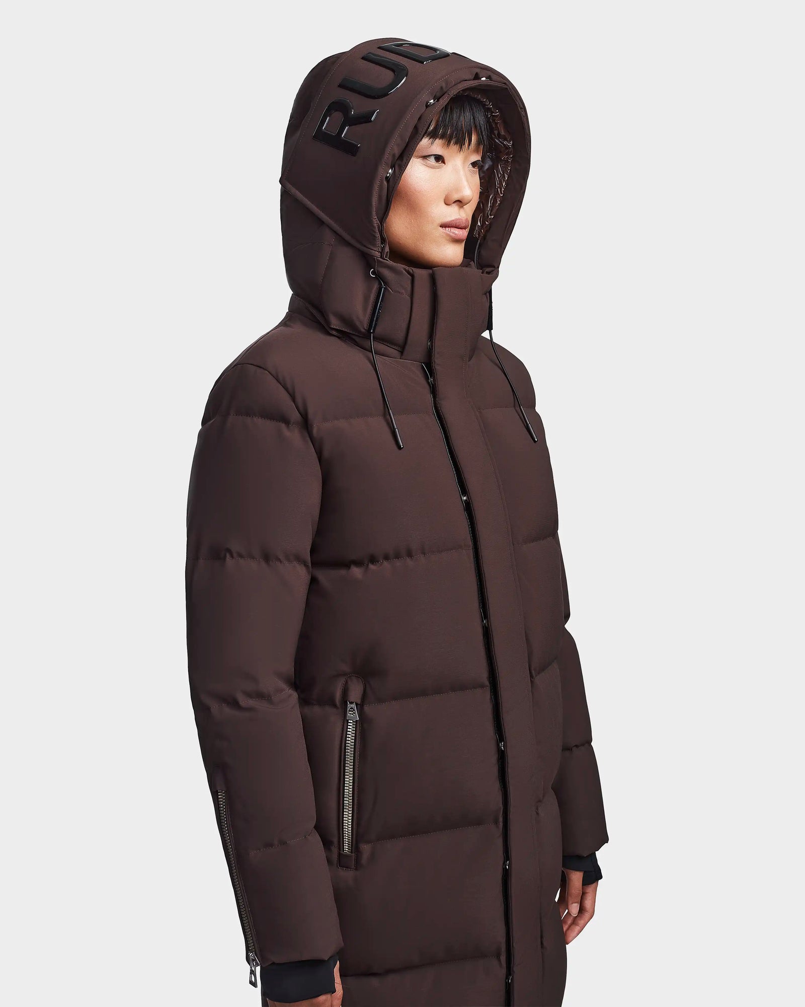 Women | JOELLE M Down Puffer | Chocolate