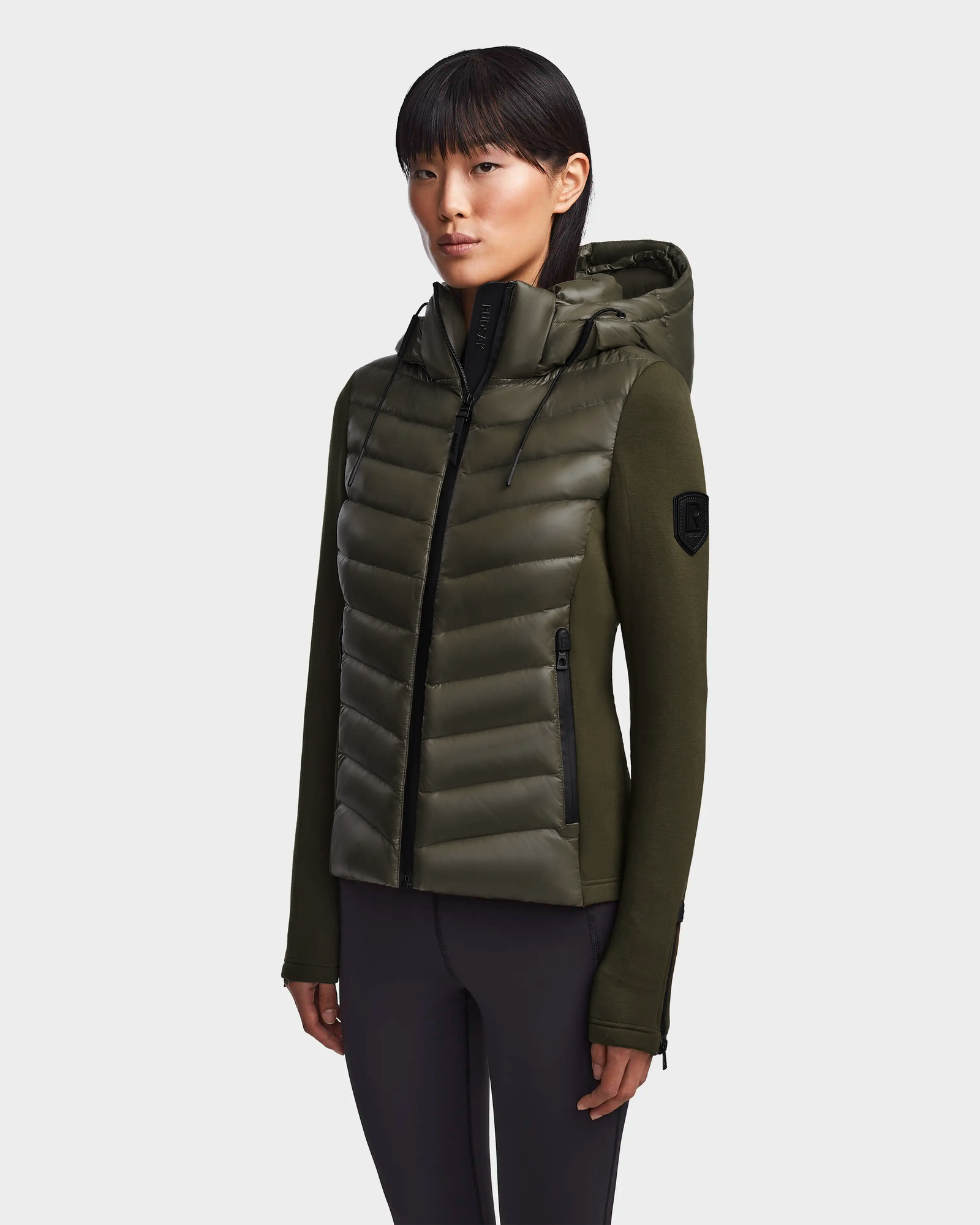 Women | MALYA Hybrid Lightweight Down Jacket | Light Olive