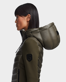 Women | MALYA Hybrid Lightweight Down Jacket | Light Olive