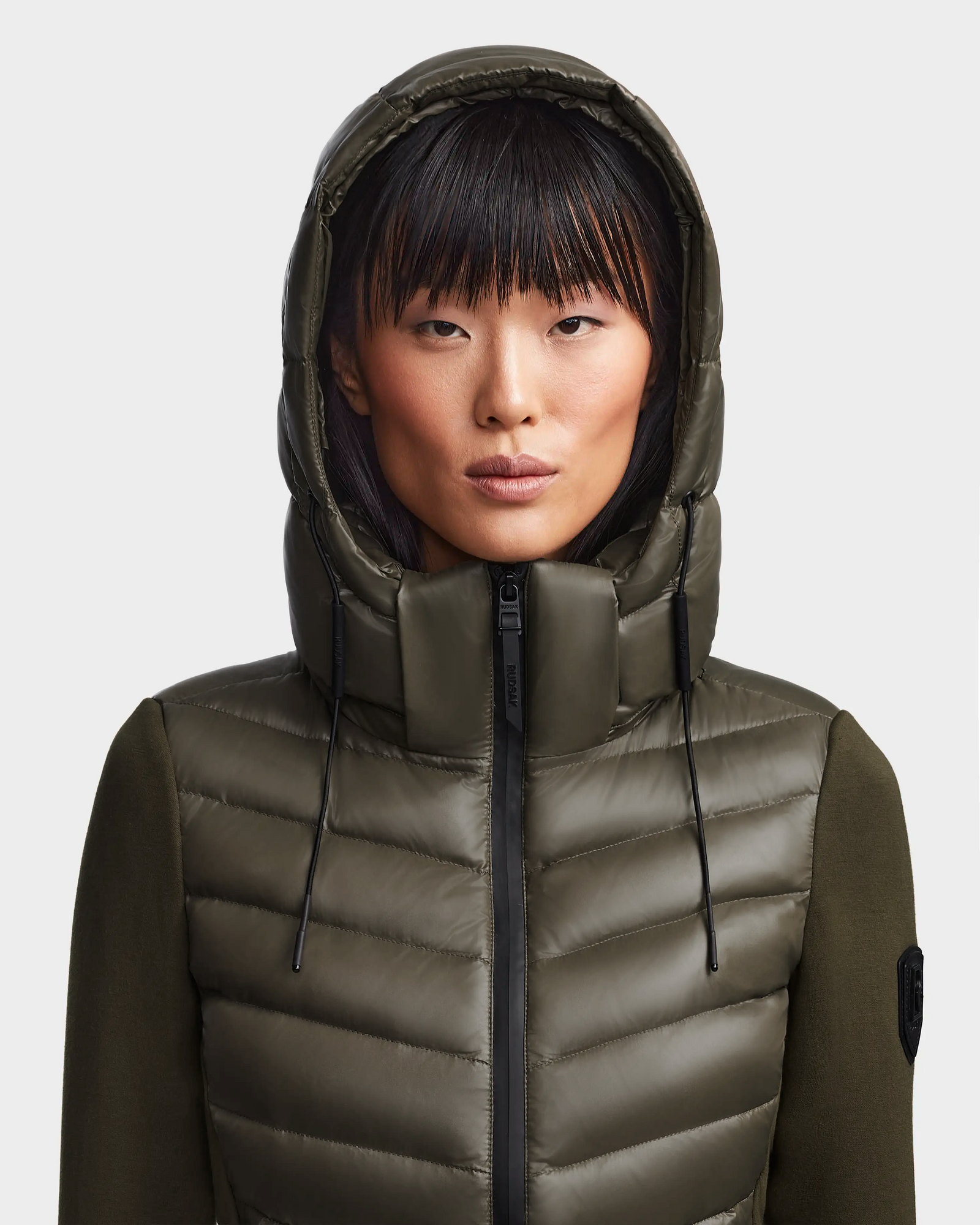Women | MALYA Hybrid Lightweight Down Jacket | Light Olive