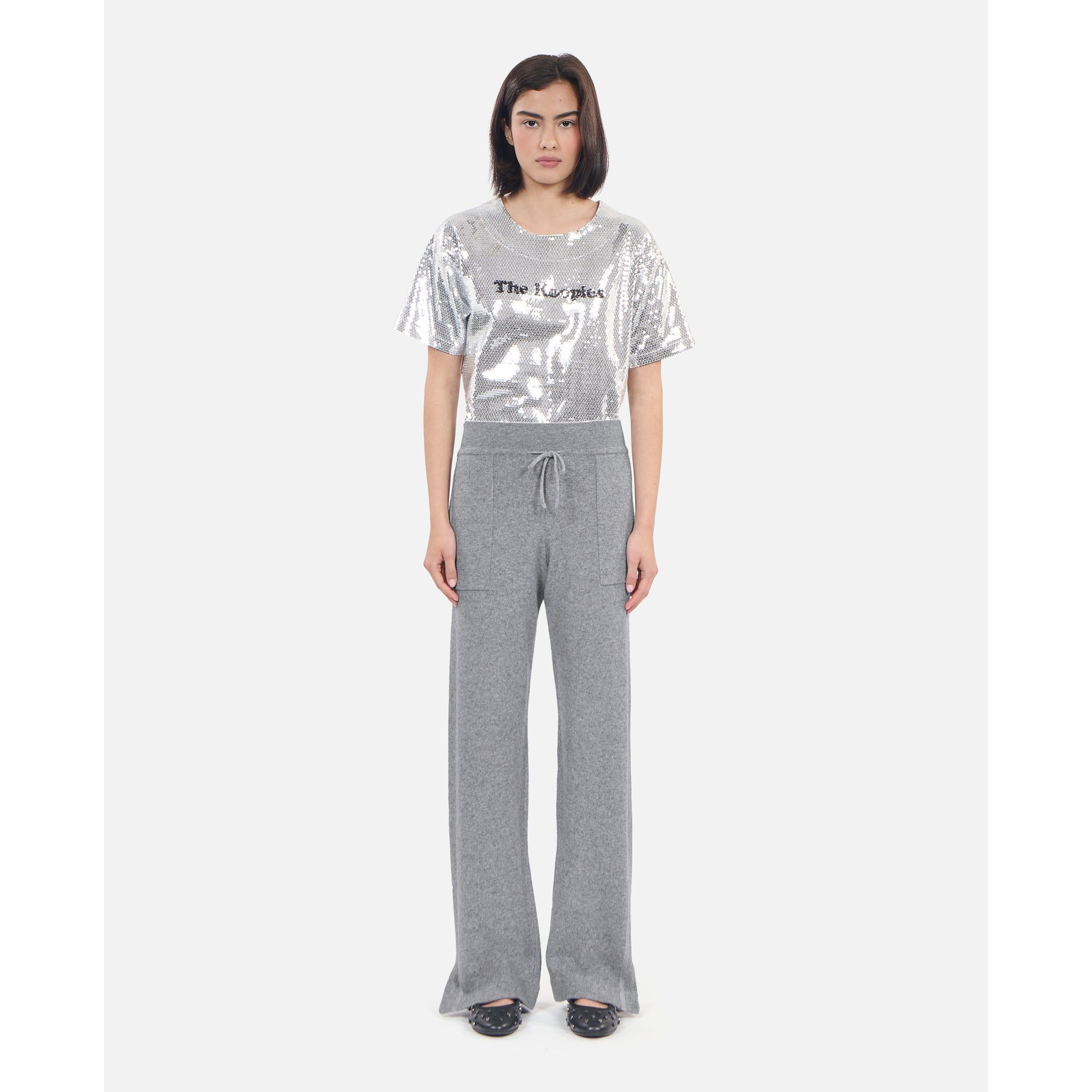 Wool And Cashmere Trousers | Women | Middle Grey Mel