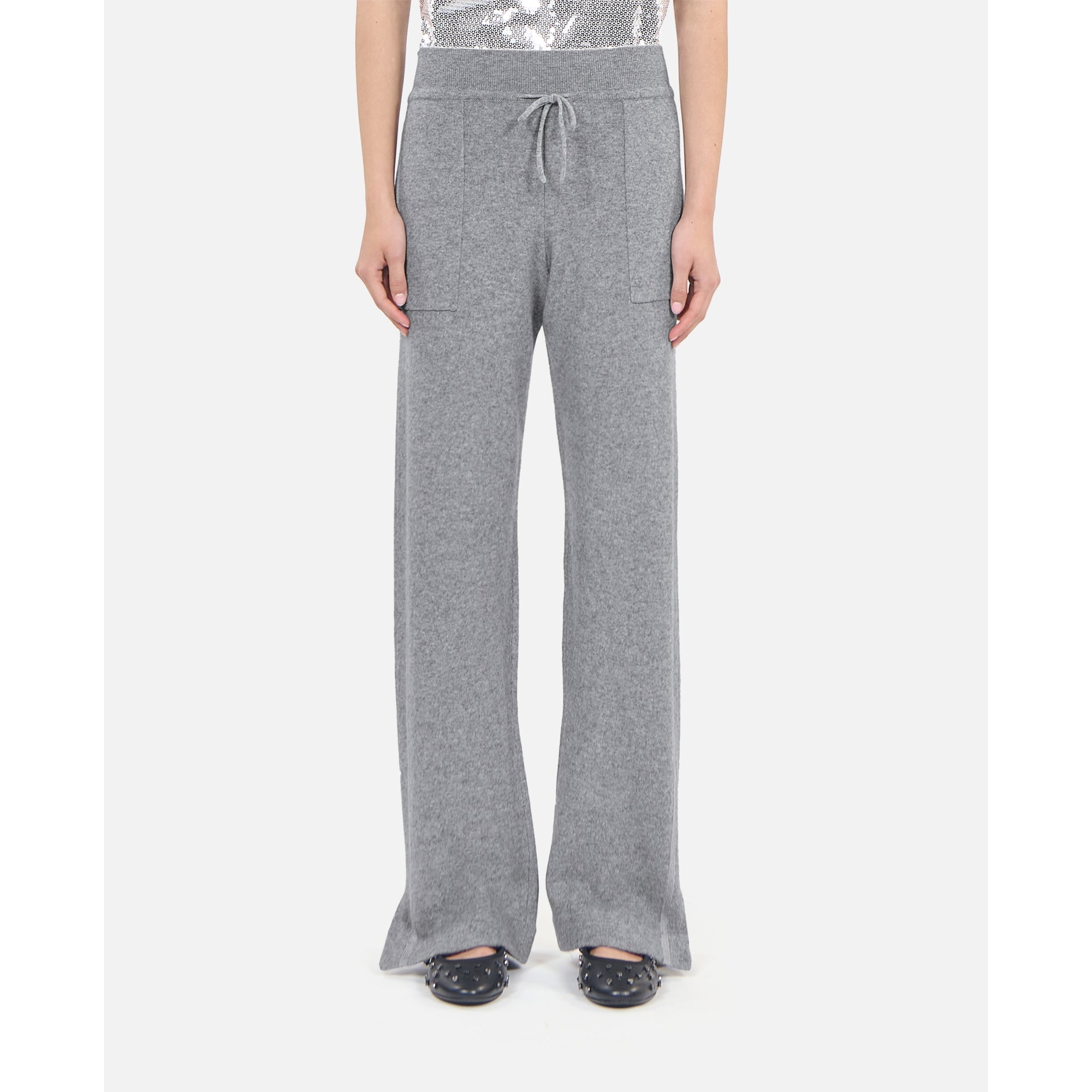 Wool And Cashmere Trousers | Women | Middle Grey Mel