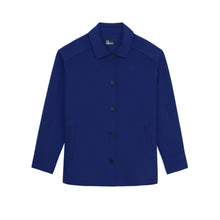 Wool-Blend Overshirt Jacket | Women | Medium Blue