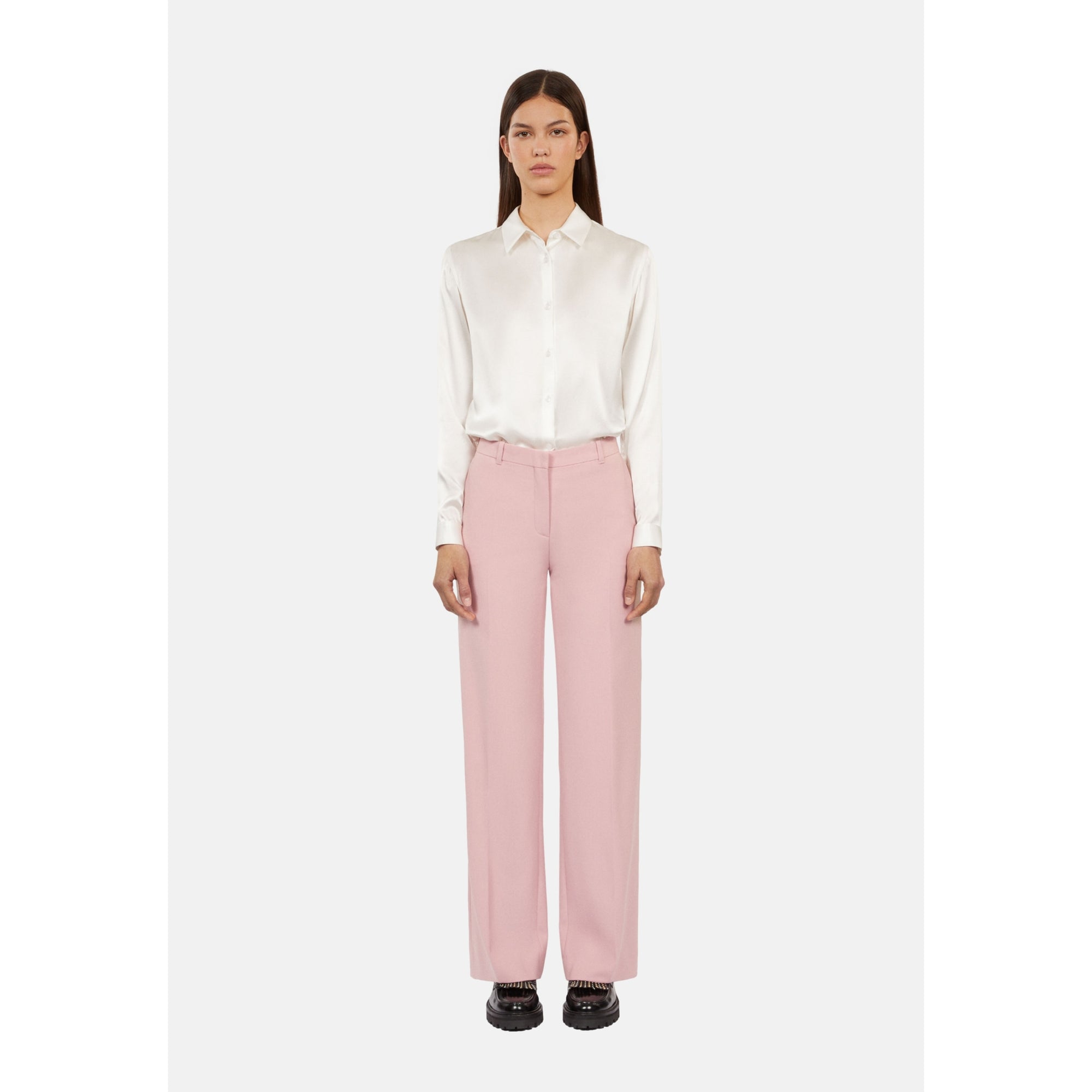 Wool-Blend Suit Trousers | Women | Pastel Pink