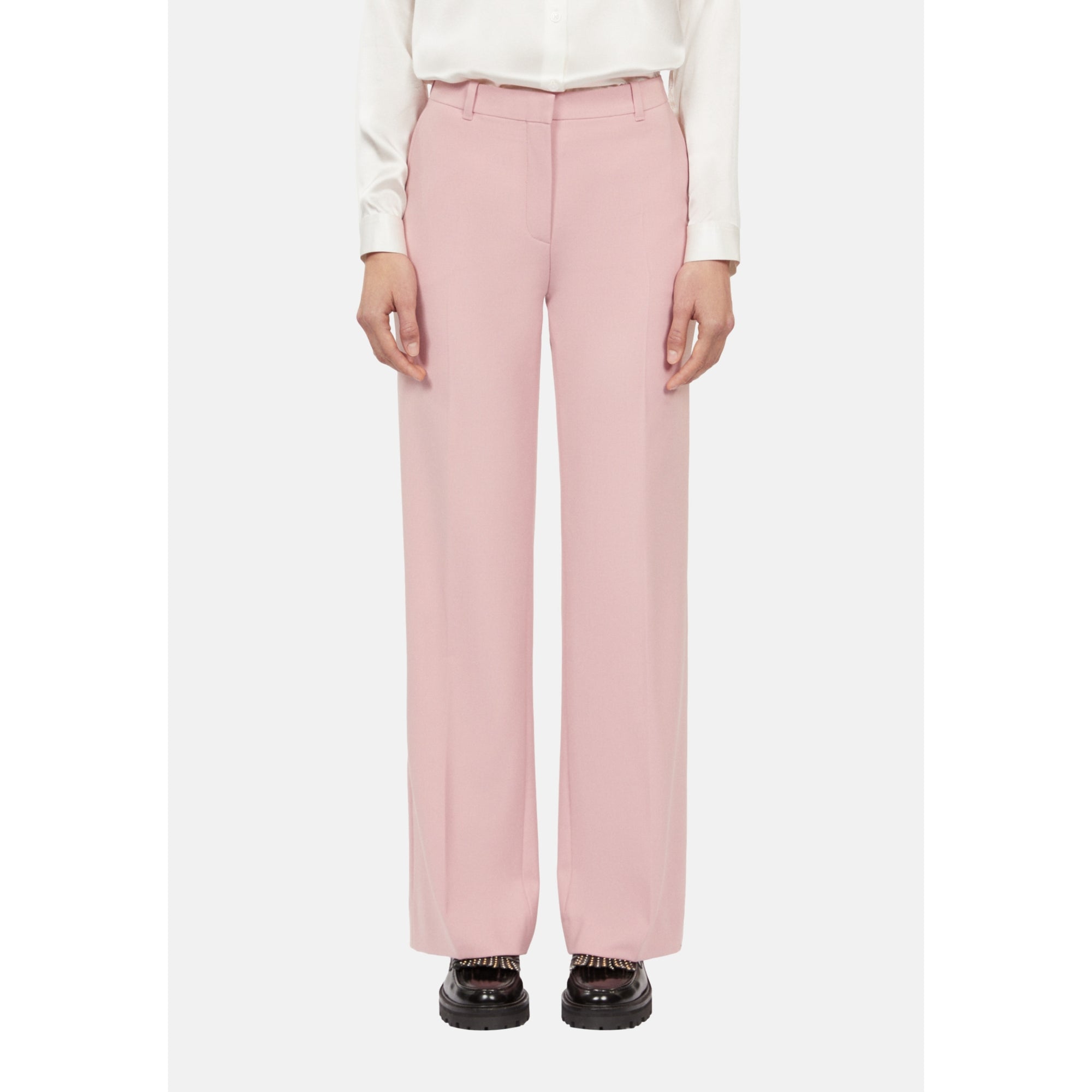 Wool-Blend Suit Trousers | Women | Pastel Pink