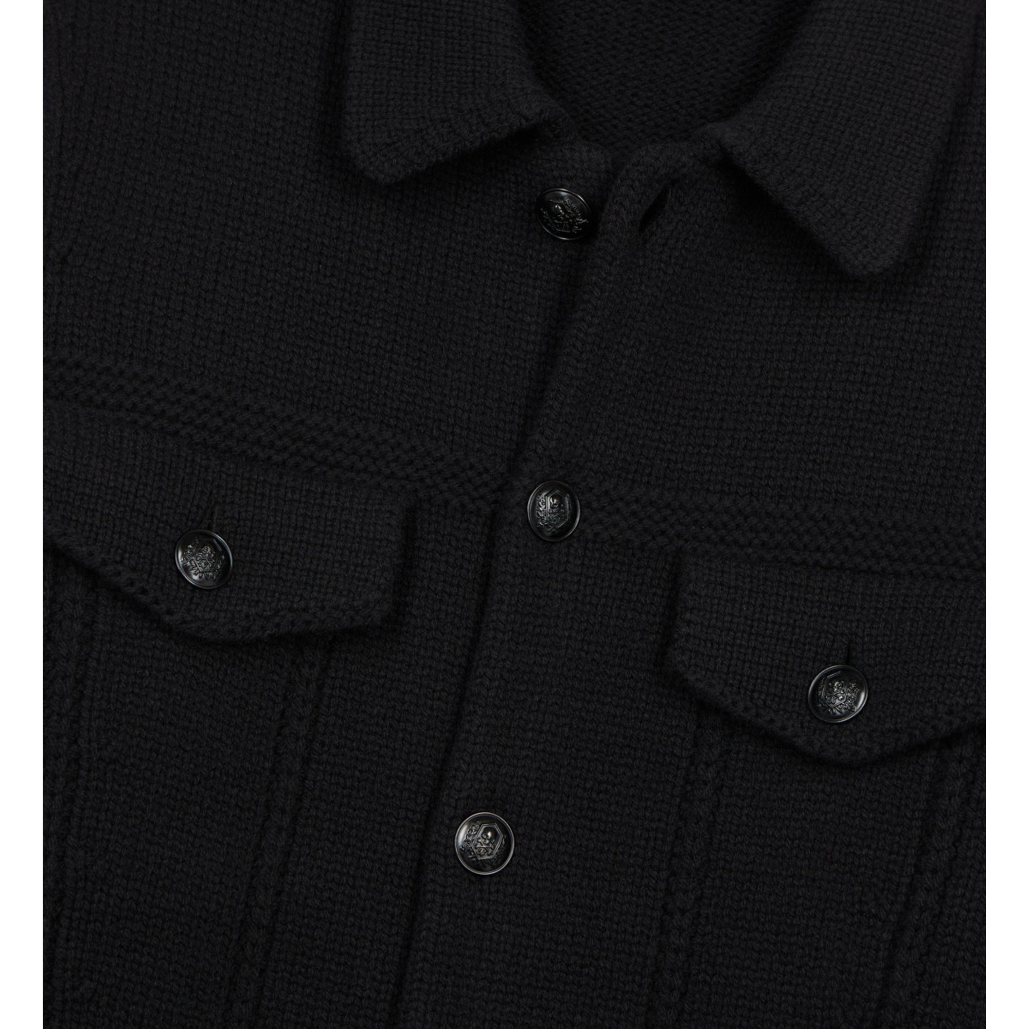 Wool Cardigan | Men | Black