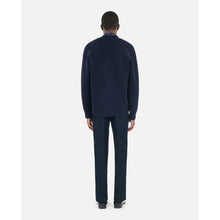 Wool Cardigan | Men | Navy Blue