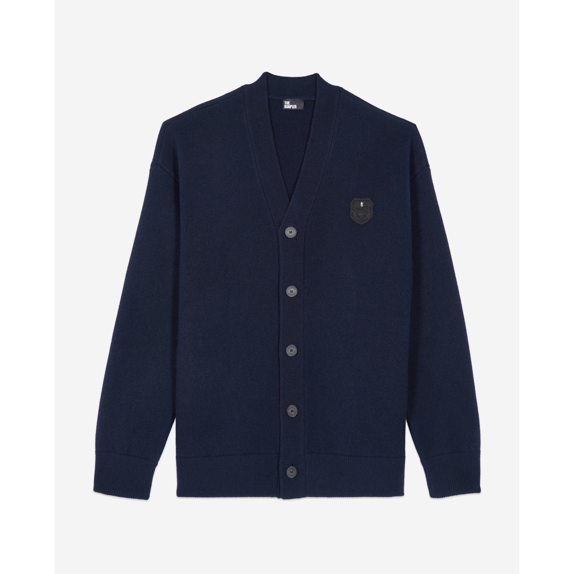 Wool Cardigan | Men | Navy Blue