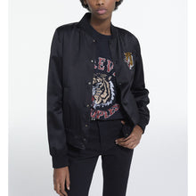 Wool Jacket With Screen Print | Women | Black