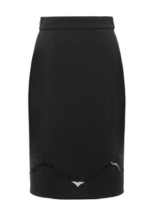 Wool Skirt | Black
