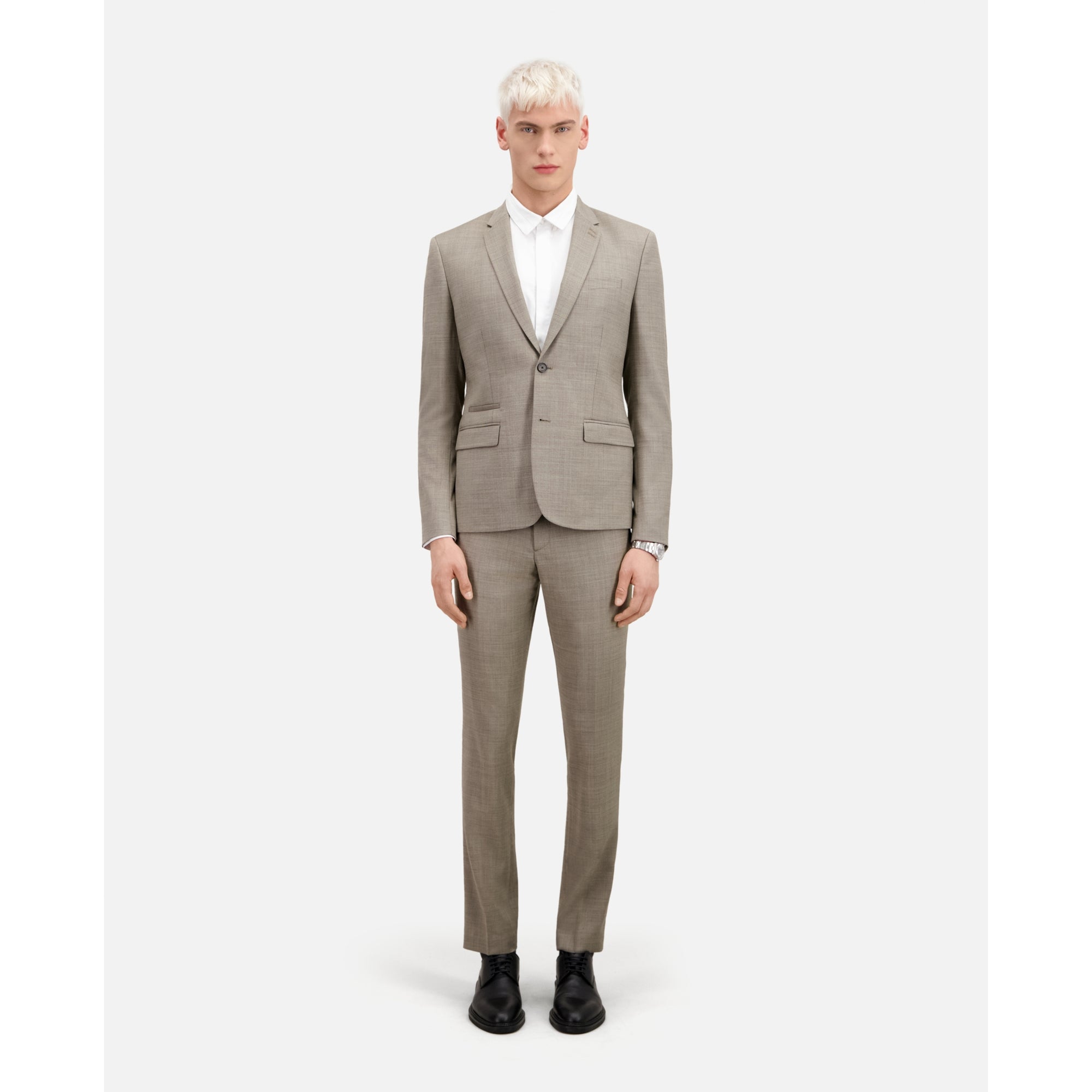 Wool Suit Jacket | Men | Beige