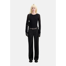 Wool Suit Trousers Straight Cut | Women | Black