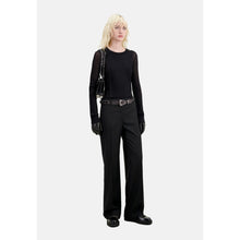 Wool Suit Trousers Straight Cut | Women | Black