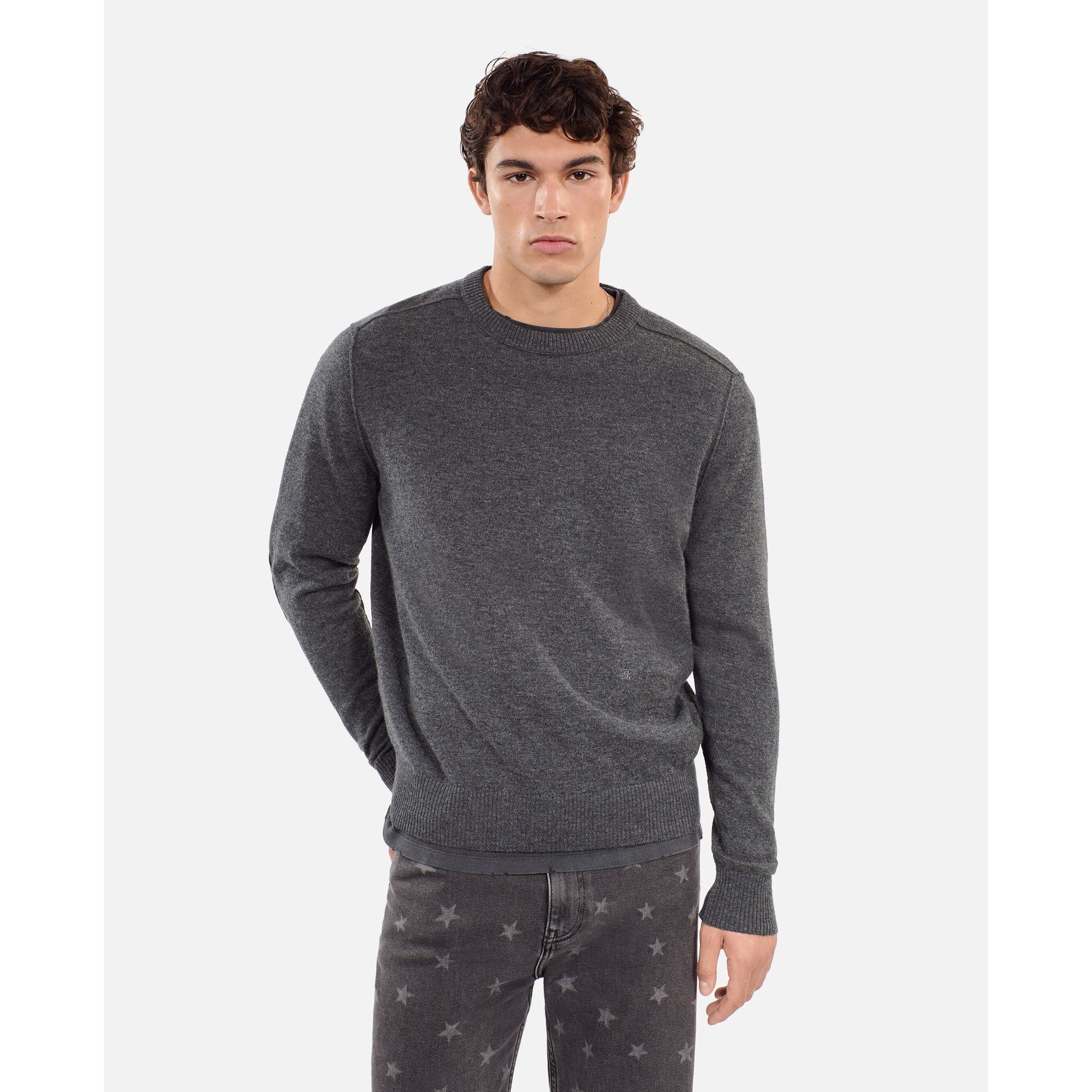 Wool Sweater | Men | Middle Grey Mel