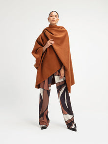 Wrap Cape | Solid Brown